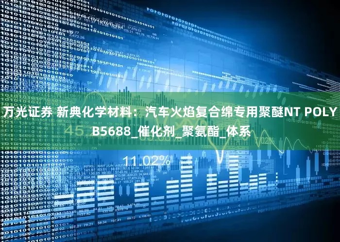 万光证券 新典化学材料：汽车火焰复合绵专用聚醚NT POLY B5688_催化剂_聚氨酯_体系